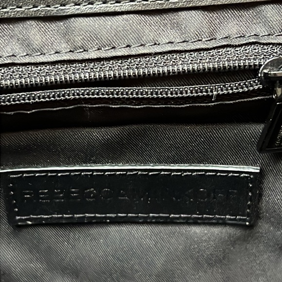 Rebecca Minkoff Black Quilted Leather Crossbody Purse - Picture 11 of 13